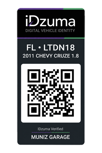 IDzuma vehicle identity sticker